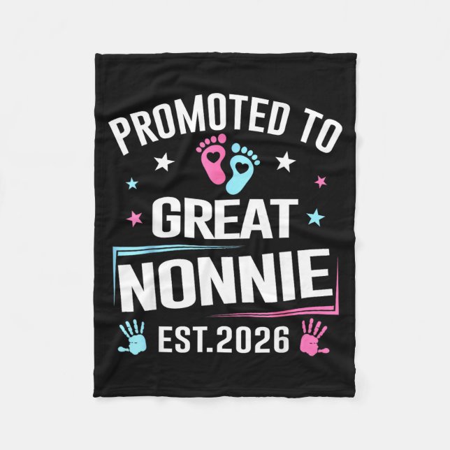 Cobertor De Velo Promoted To Great Nonnie Est 2026 Pregnancy Announ (Frente)