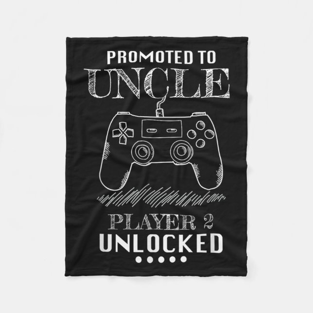 Cobertor De Velo Promoted To Uncle Player 2 Unlock Shirt New Uncle  (Frente)