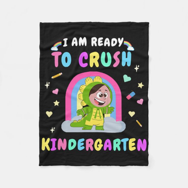 Cobertor De Velo Pronta Para Esmagar Garota Do Jardim De Infância D (Frente)