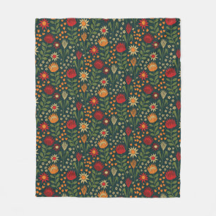 Cobertor De Velo Protea Floral Block Impressão Millefleur dardos