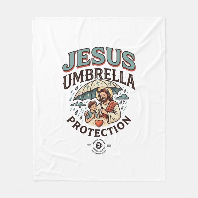 Cobertor De Velo Proteção de Guarda-Chuva de Jesus Proteção de Guar (Frente)