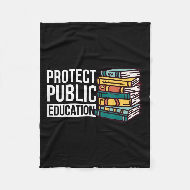 Cobertor De Velo Protect Public Education  (Frente)