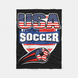 Cobertor De Velo Proud America Soccer Fans Jersey - Usa Flag Footll