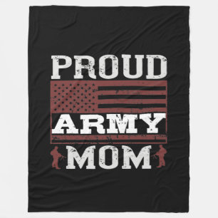 Cobertor De Velo Proud Army Mom