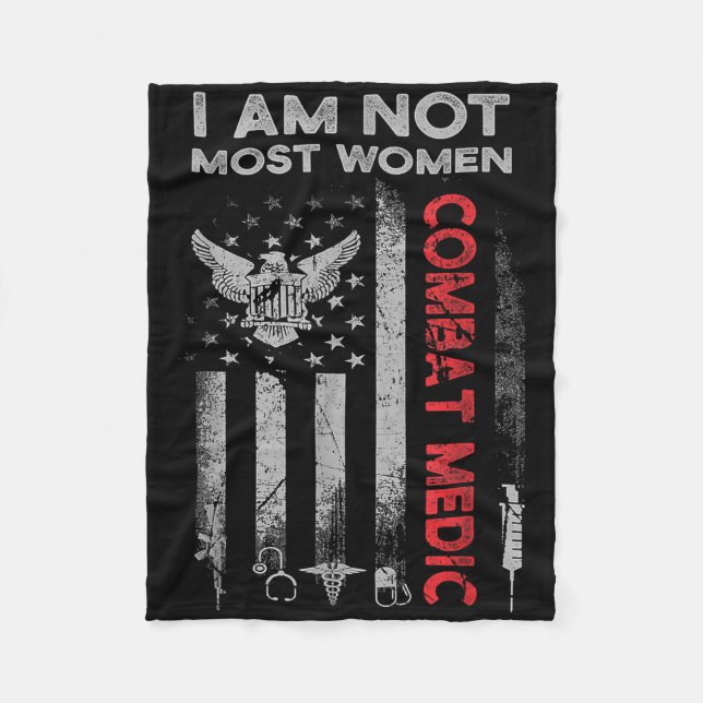 Cobertor De Velo Proud Combate Médico Veterano Soldado Com (Frente)