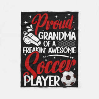 Cobertor De Velo Proud Grandma Of A Soccer Player Grandma Soccer Gr