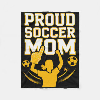 Cobertor De Velo Proud Soccer Mom Cheerful Fan Support For Moms _3 