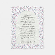 Provérbios 3:3–4 Escritura Floral