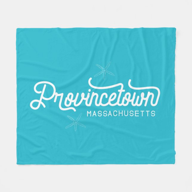 Cobertor De Velo Provincetown Massachusetts Fleece Blanket (Frente (Horizontal))