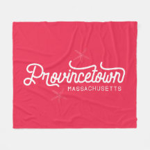 Provincetown Massachusetts Fleece Blanket