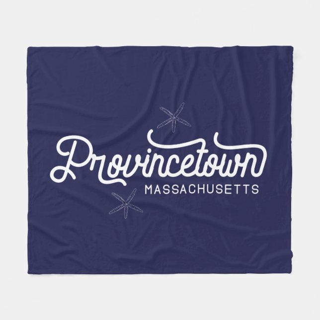 Cobertor De Velo Provincetown Massachusetts Fleece Blanket (Frente (Horizontal))