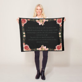 Cobertor De Velo PSALM 1:1-3 Design botânico,