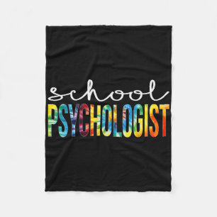 Cobertor De Velo Psicóloga Escolar Tie Dye Apreciação Dia Ck to