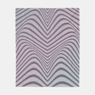 Cobertor De Velo Psicologia granulada. Padrão de faixa de zebra