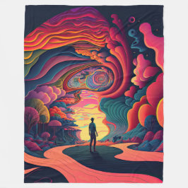 Cobertor De Velo Psychedelic Blanket
