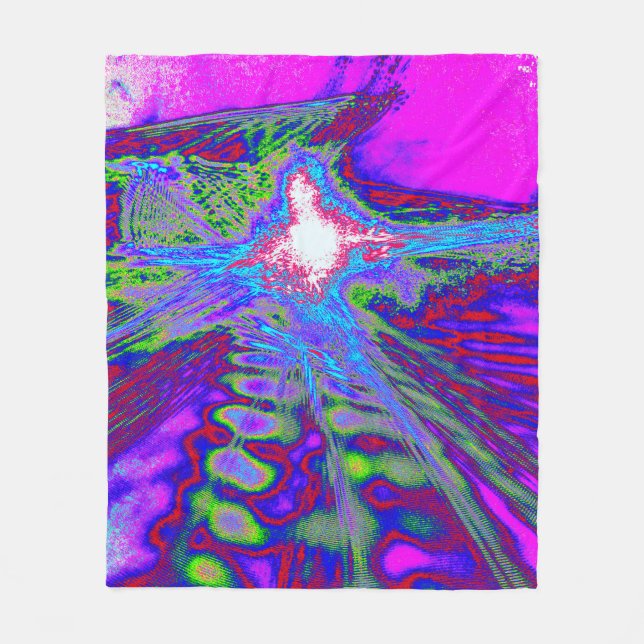 Cobertor De Velo Psychedelic Energy Blanket (Frente)