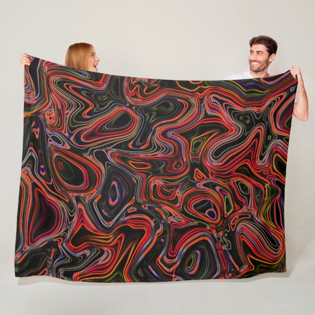 Cobertor De Velo Psychedelische Farbwirbel - Kuschelige Decke (In Situ)