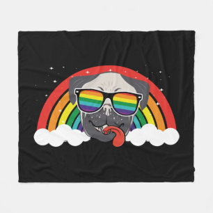 Cobertor De Velo Pug cotovelo
