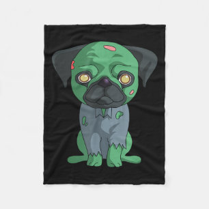Cobertor De Velo Pug Zumbi