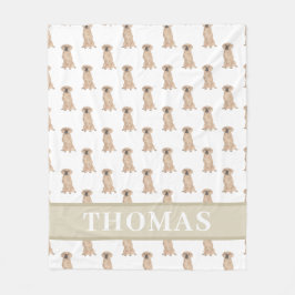 Cobertor De Velo Puggle Personalizado