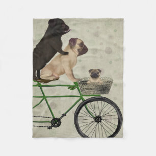 Cobertor De Velo Pugs na Bicicleta