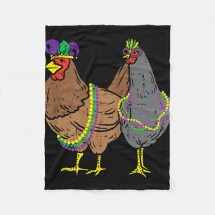 Cobertor De Velo Pulseiras de Galinha Mardi Gras Chapéu de Bobo Agr