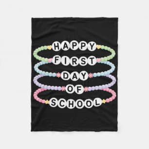 Cobertor De Velo Pulseiras de Volta às Aulas Primeiro Dia de Aula