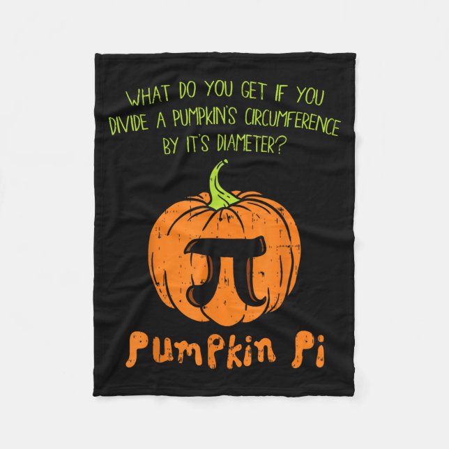 Cobertor De Velo Pumpkin E Math Shirt Funny Halloween Thanksgiving  (Frente)