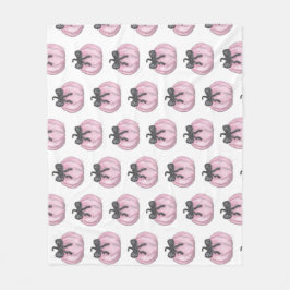 Cobertor De Velo Pumpkin rosa com arco preto