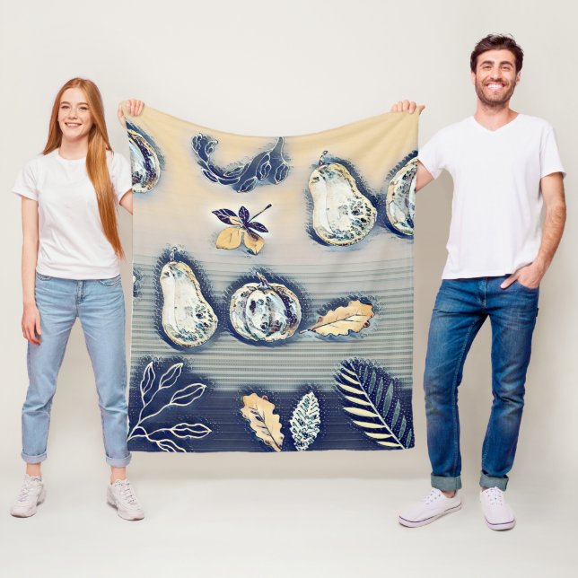 Cobertor De Velo Pumpkin Russo e Folha de outono (In Situ)