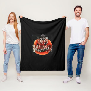 Cobertor De Velo Pumpkin Scare-Wht