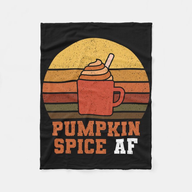 Cobertor De Velo Pumpkin Spice Af - Queda (Frente)