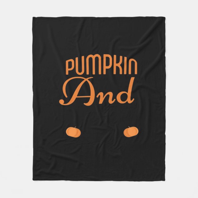 Cobertor De Velo Pumpkin Spice E Tudo O Que Há De Bom Slogan (Frente)