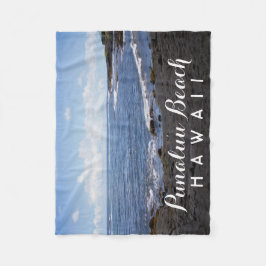 Cobertor De Velo Punalu'u Black Sand Beach Hawaii