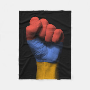 Cobertor De Velo Punho apertado aumentado com bandeira arménia