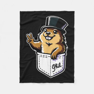 Cobertor De Velo Punxy Phils Dia Da Marmota Bolsinho Fofo Design Fe
