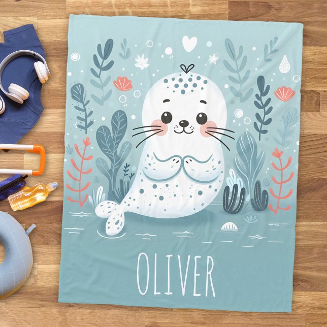 Cobertor De Velo Pup De Selo Whimsical (Criador carregado)