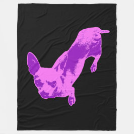 Cobertor De Velo Pup do Precioso rosa