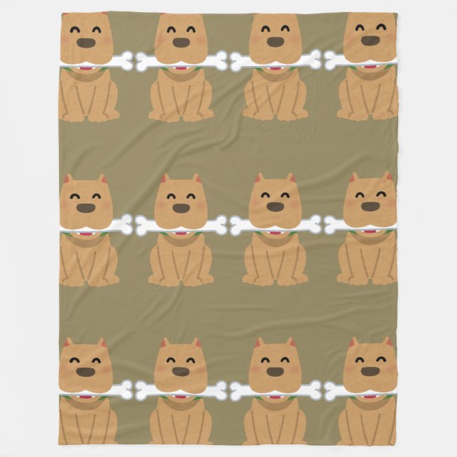 Cobertor De Velo Puppia e Padrão ósseo (Frente)