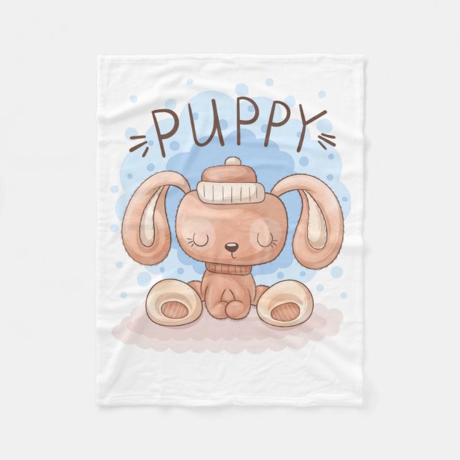 Cobertor De Velo Puppy Fleece Blanket (Frente)