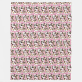 Cobertor De Velo Puppy Fleece Blanket
