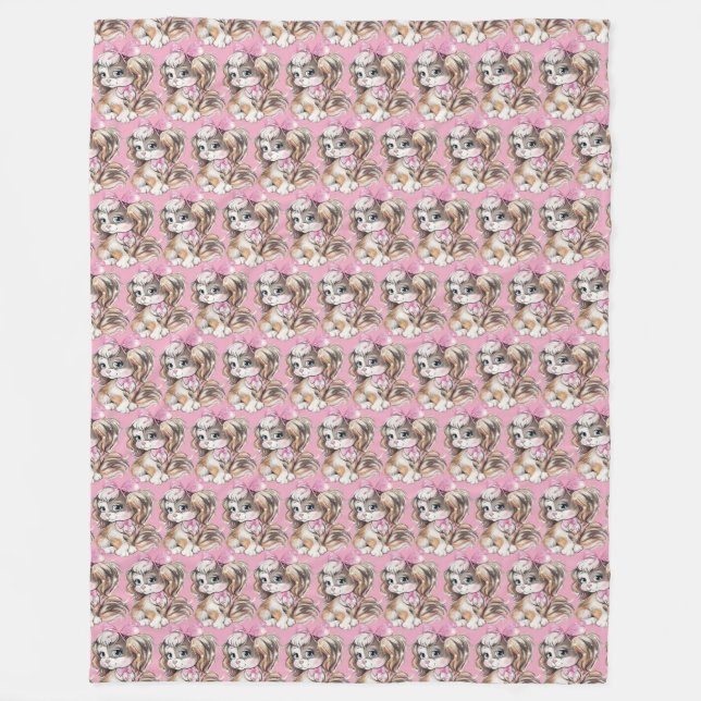 Cobertor De Velo Puppy Fleece Blanket (Frente)