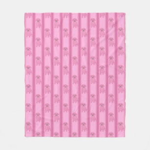 Cobertor De Velo Puppy Striped