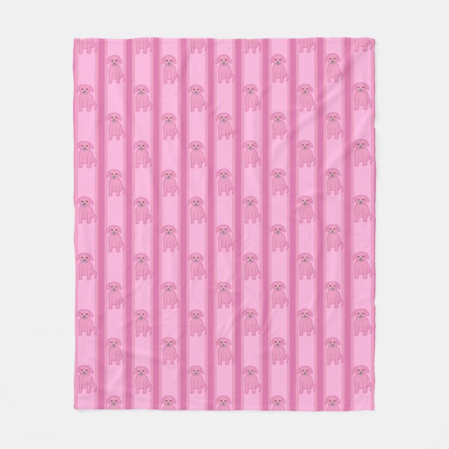 Cobertor De Velo Puppy Striped (Frente)