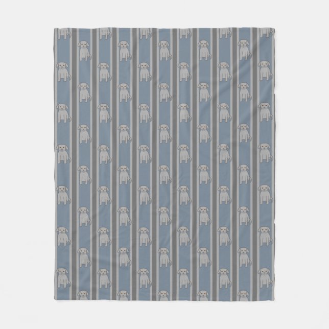 Cobertor De Velo Puppy Striped (Frente)