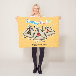 Cobertor De Velo Purim hamantaschen a pastelaria Sameach Oznei