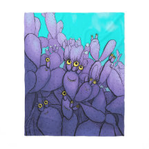 Purple Cactus Funny Succult
