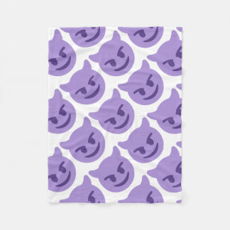 Cobertor De Velo Purple Devil Emoji