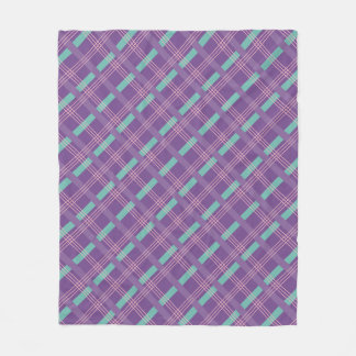 Cobertor De Velo Purple Plaid