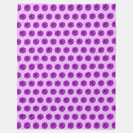 Cobertor De Velo Purple Rose Flower Seamless Pattern on